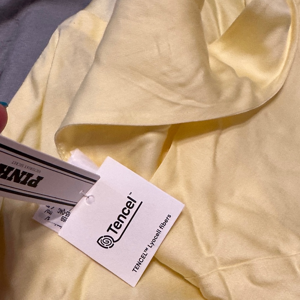 Yellow Satin Slip Dress - Picture 6 of 6